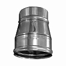 Переходник D 125/140 для дымохода из нержавеющей стали Прок