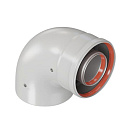 Колено коаксиальное алюминиевое 90 гр. d=60/100 мм (папа/мама) по цене 1060 руб.